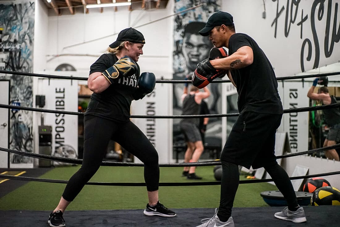 Real boxing training, zero contact